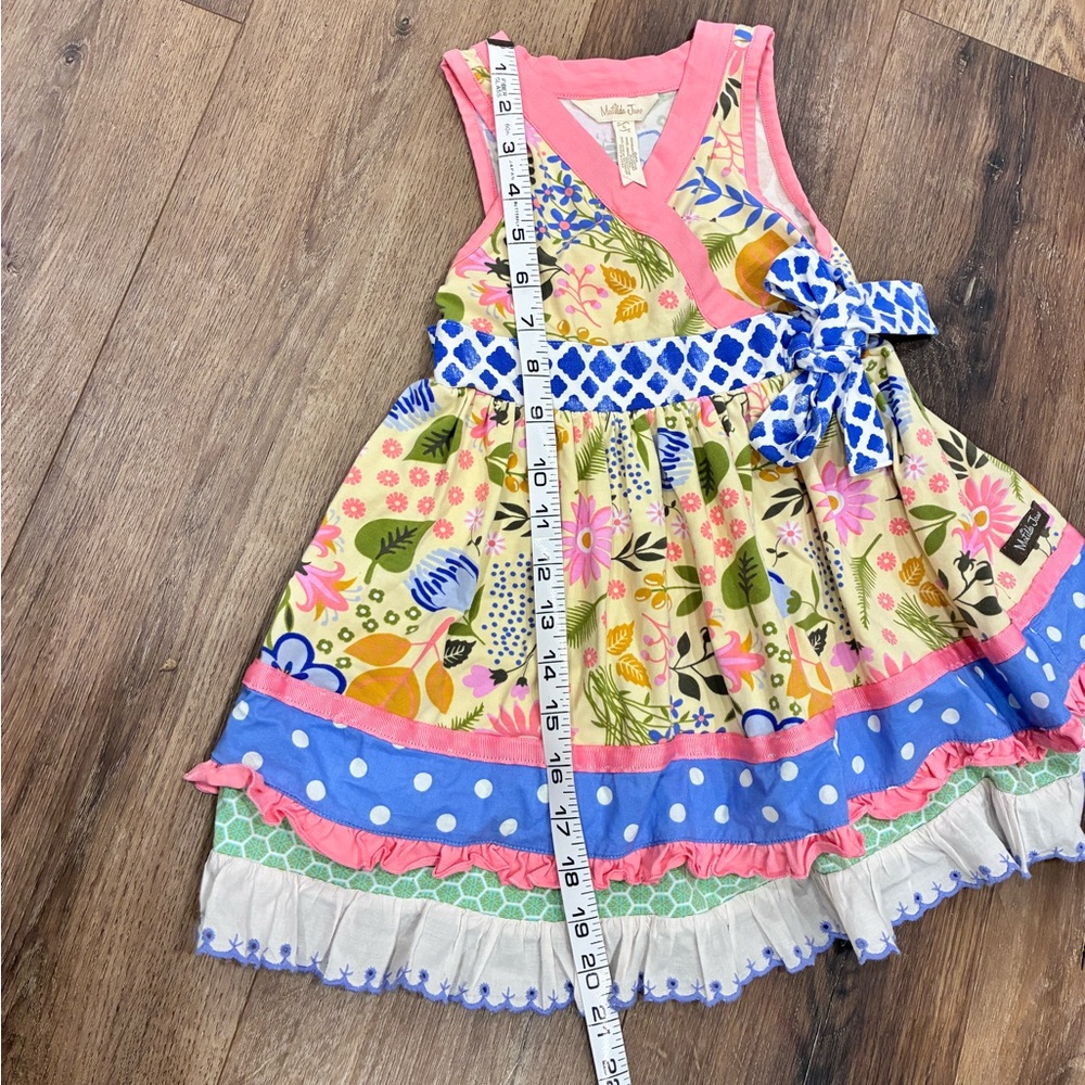 Matilda Jane May Day Dress Floral Polka Dot Sleeveless Spring Summer Outfit 4T - Picture 8 of 13